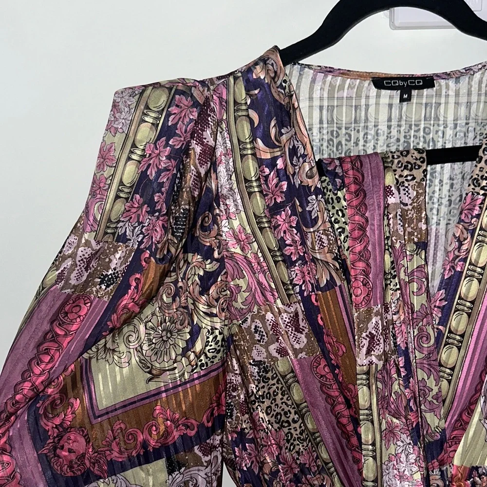 Colorful Patterned Mini Dress - Picture 2 of 4
